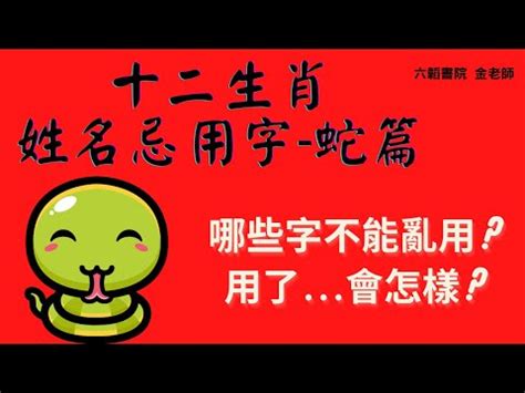 屬蛇名字|【生肖姓名學】生肖屬蛇喜忌用字－歹命人自救會：「補八字六派。